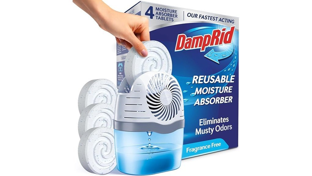 moisture absorber with tablets