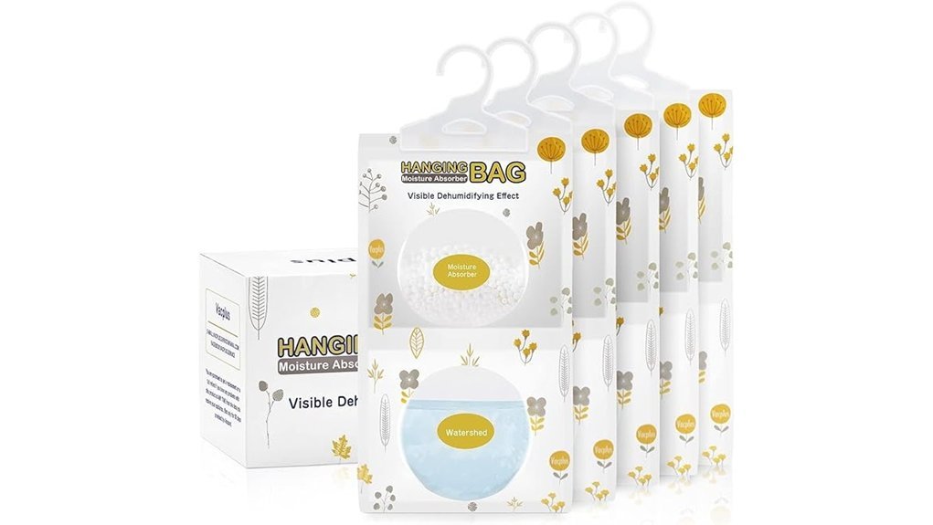 moisture absorbers five packets