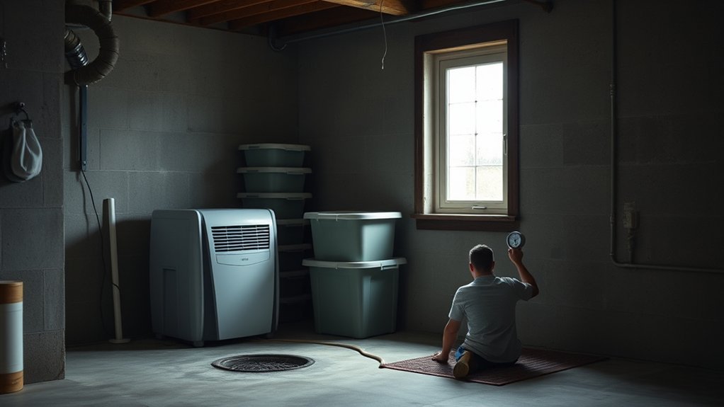 monitor basement humidity levels