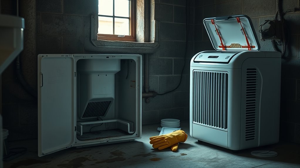 musty dehumidifier causes solutions
