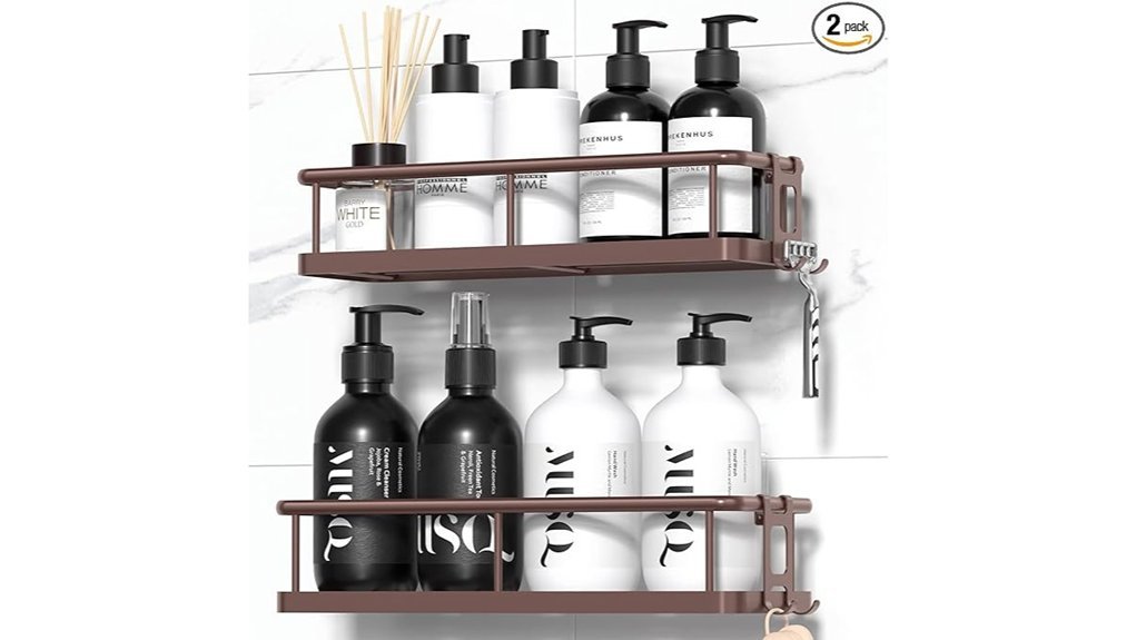 no drill shower caddy set