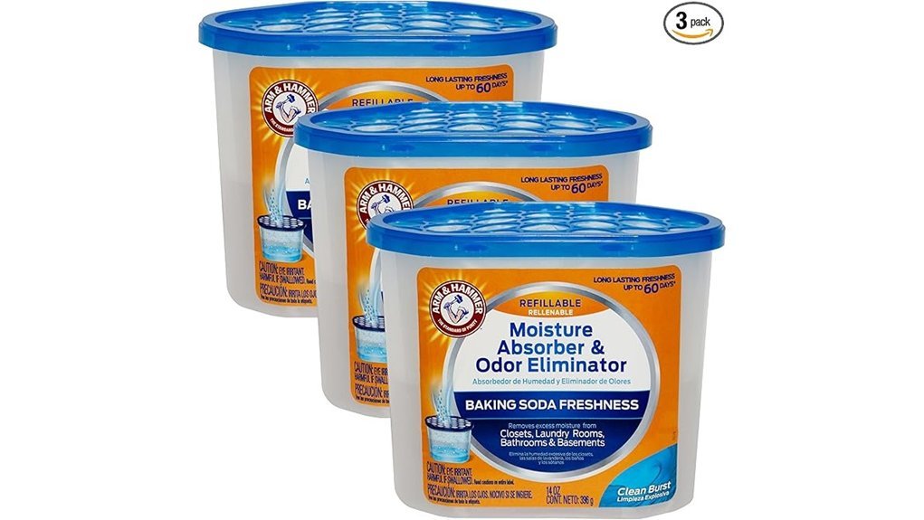 odor eliminating moisture absorber pack