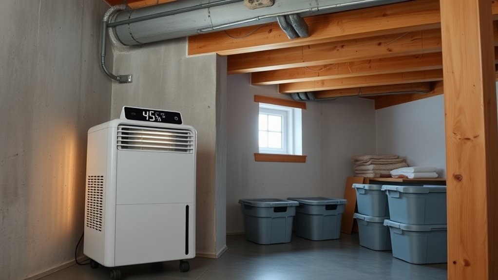 optimal basement humidity level