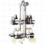 organized shower storage solution