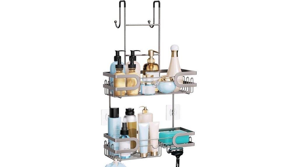 over door shower storage solution