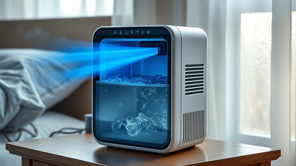 peltier dehumidifier cooling process