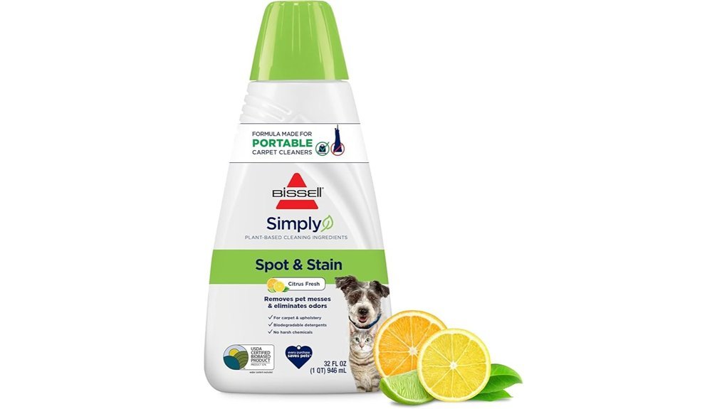 portable carpet cleaner formula