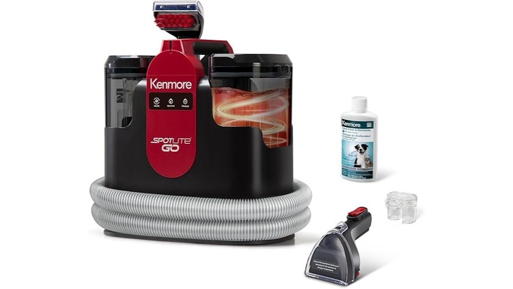 portable heated spot cleaner