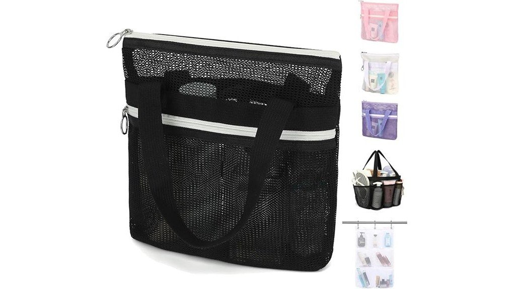 portable mesh shower organizer
