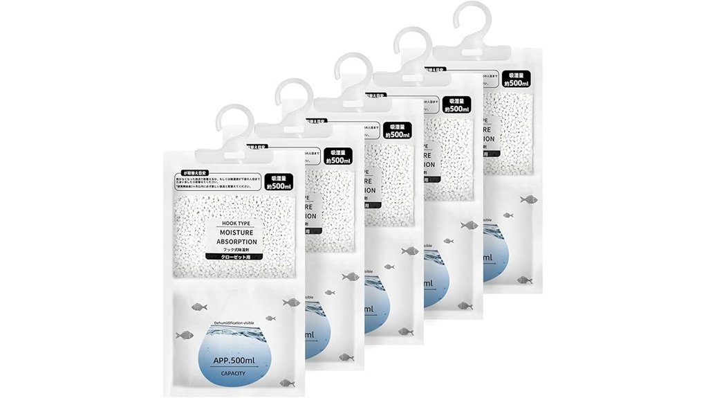 portable moisture absorber bags
