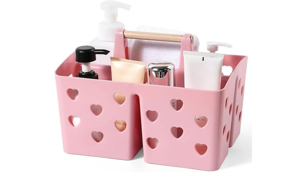 portable shower caddy handle