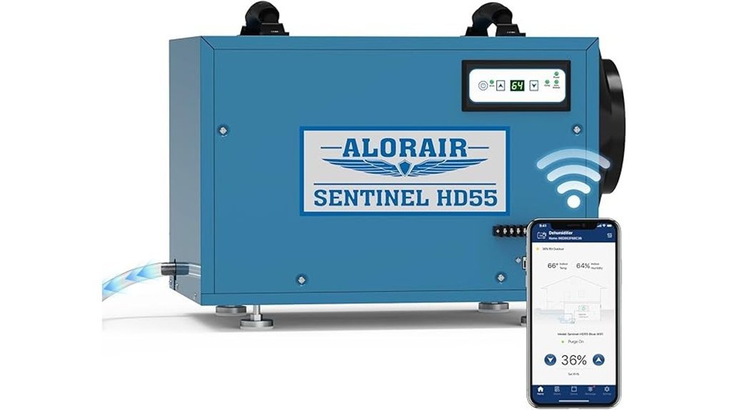 portable wi fi dehumidifier system