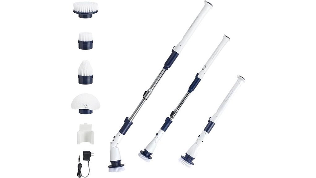 powerful scrubber with attachments
