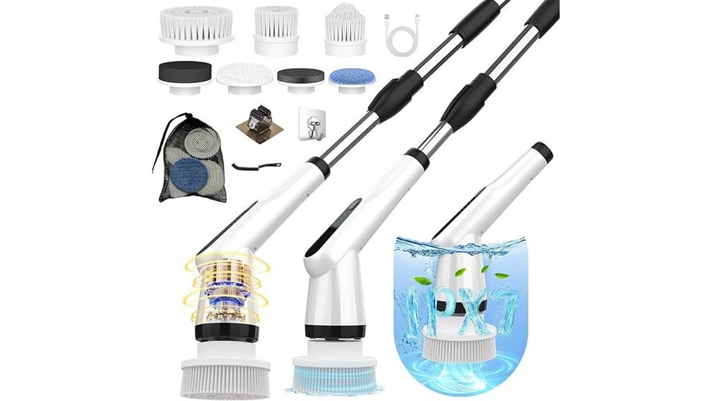 powerful scrubber with handle
