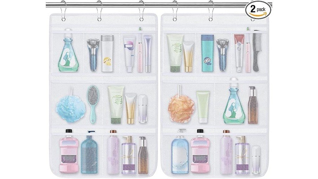 practical and stylish shower storage