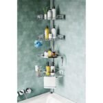 practical corner shower storage