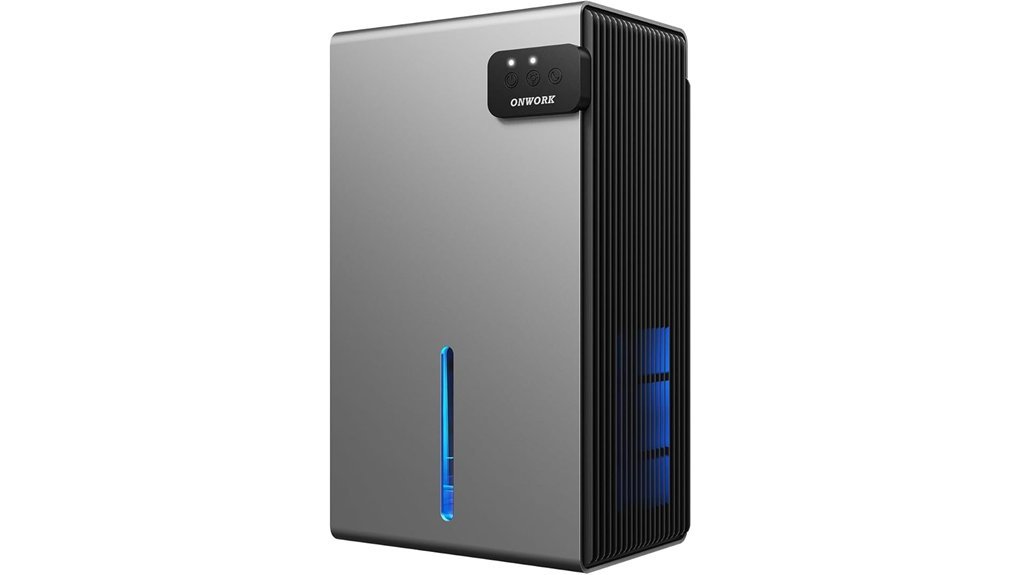 quiet 800 sq ft dehumidifier