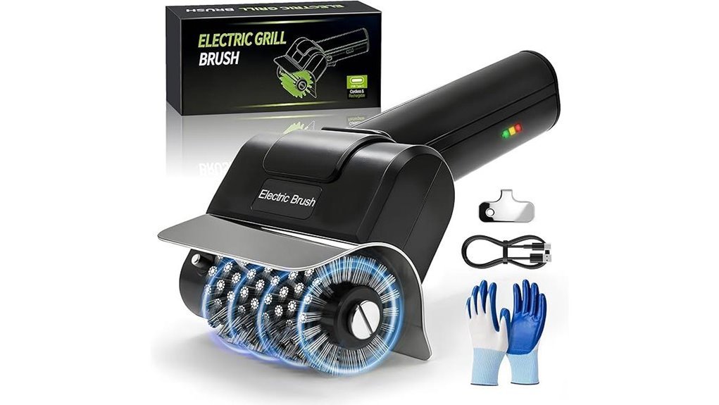 rechargeable electric grill brush