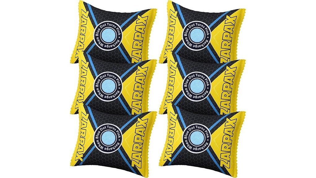 rechargeable moisture absorbing packs