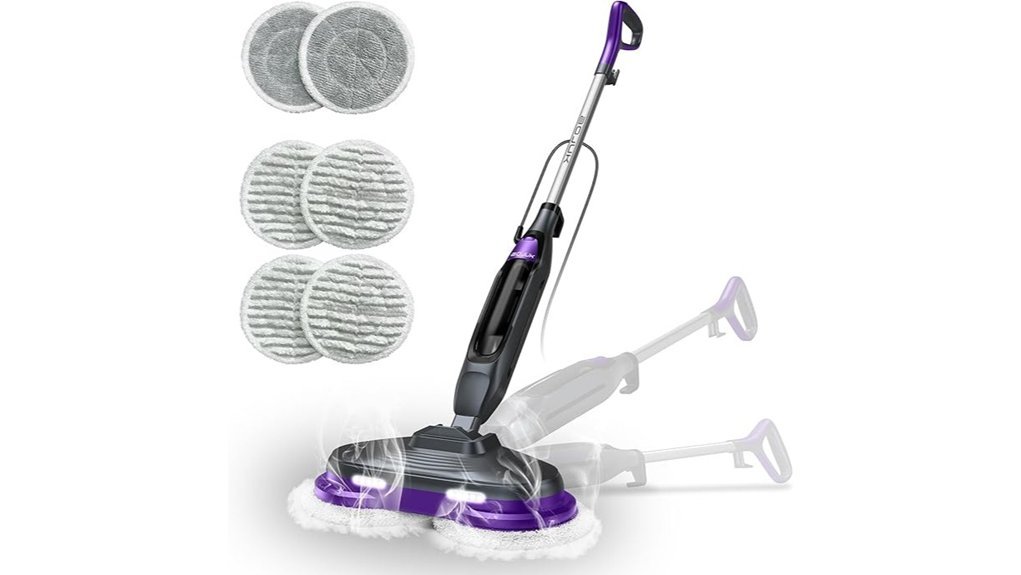 rotating led scrub mop