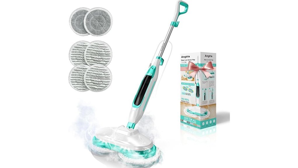 rotating pads steam cleaning