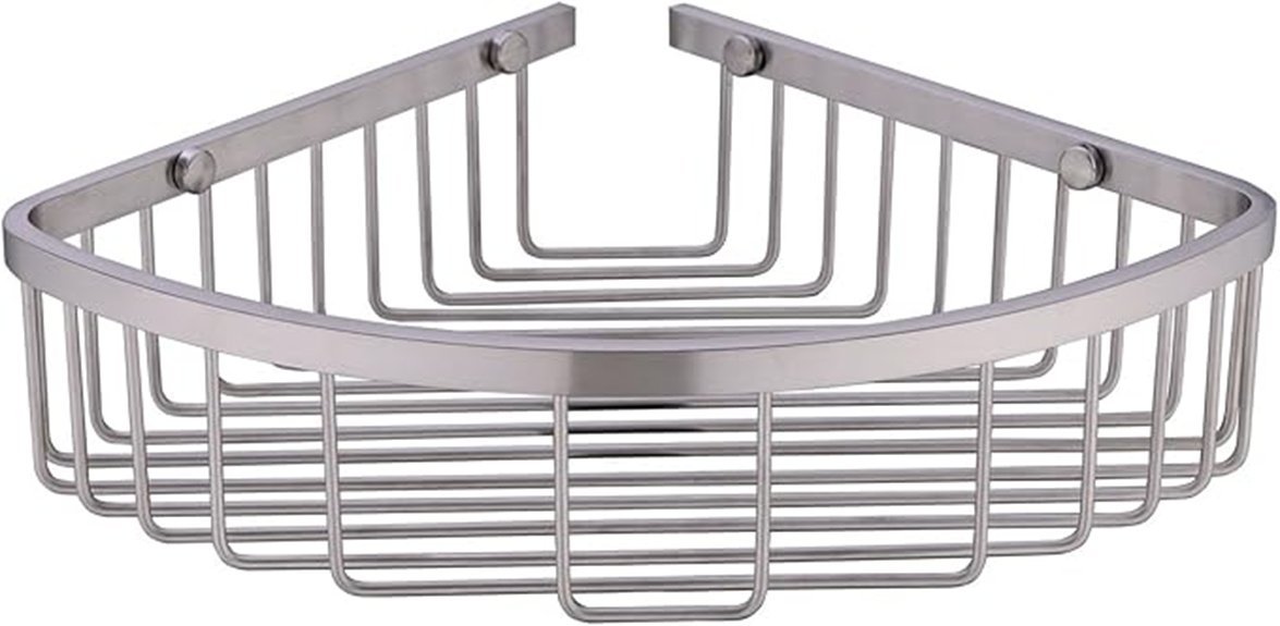 rust resistant shower caddy shelf