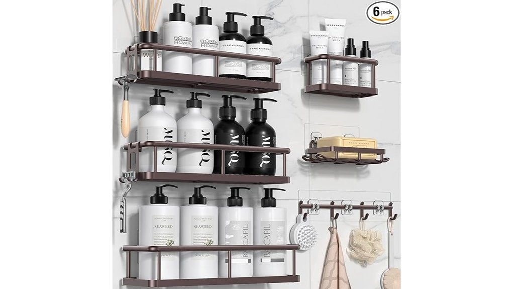 rustproof bronze shower caddy