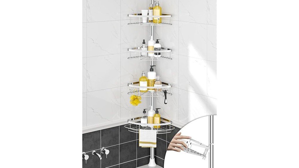 rustproof shower corner caddy