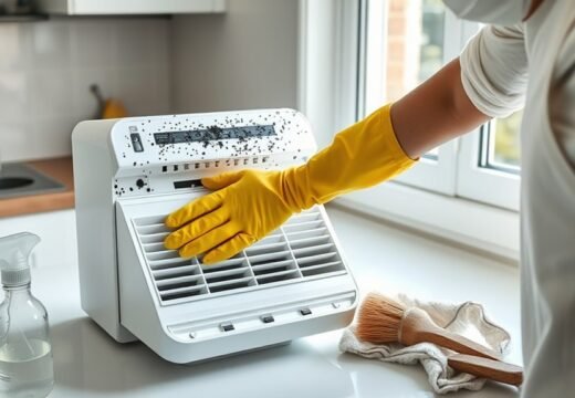 safely remove mold residues