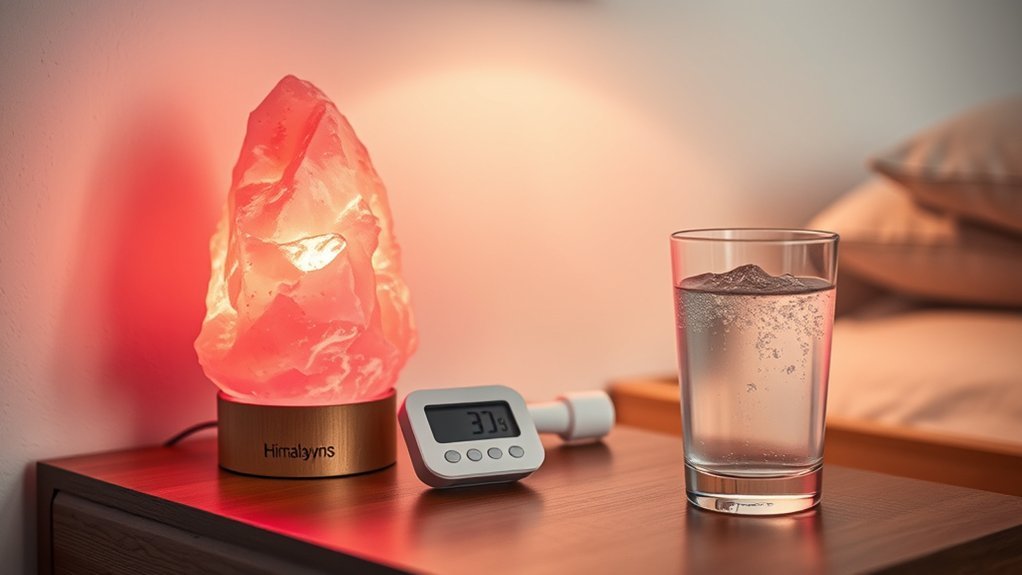 salt lamps attract moisture minimally