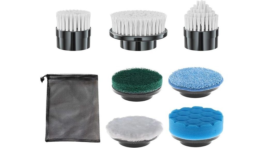 scrubber brush head set