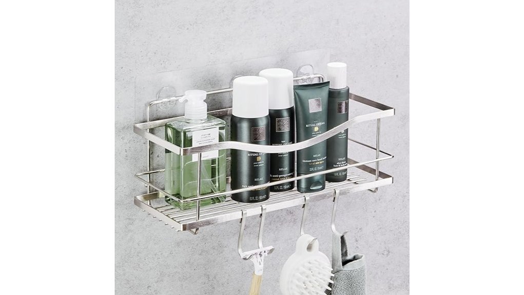 self adhesive shower caddy hooks