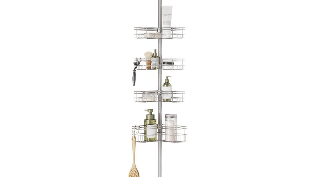 shower caddy pole organizer