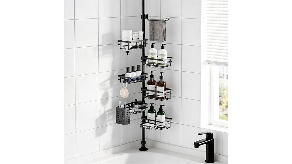 shower caddy tension pole