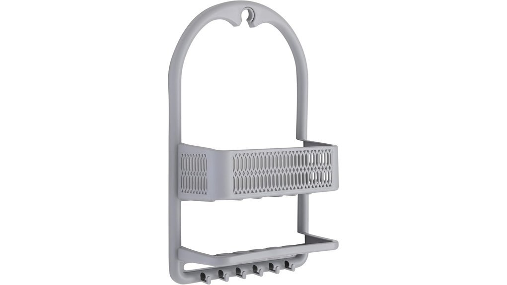 shower caddy with hooks
