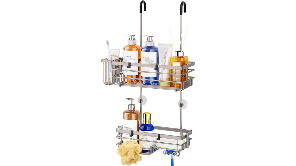 shower caddy with hooks