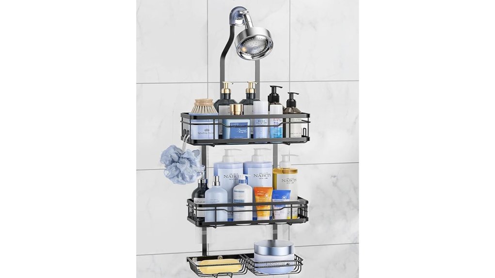 shower caddy with soap holder