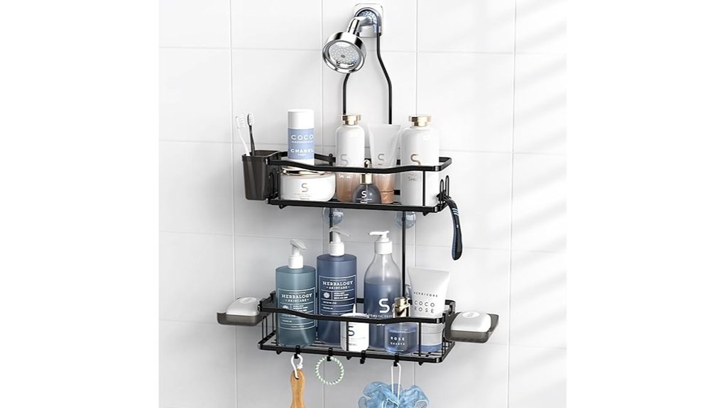 shower caddy with soap holder