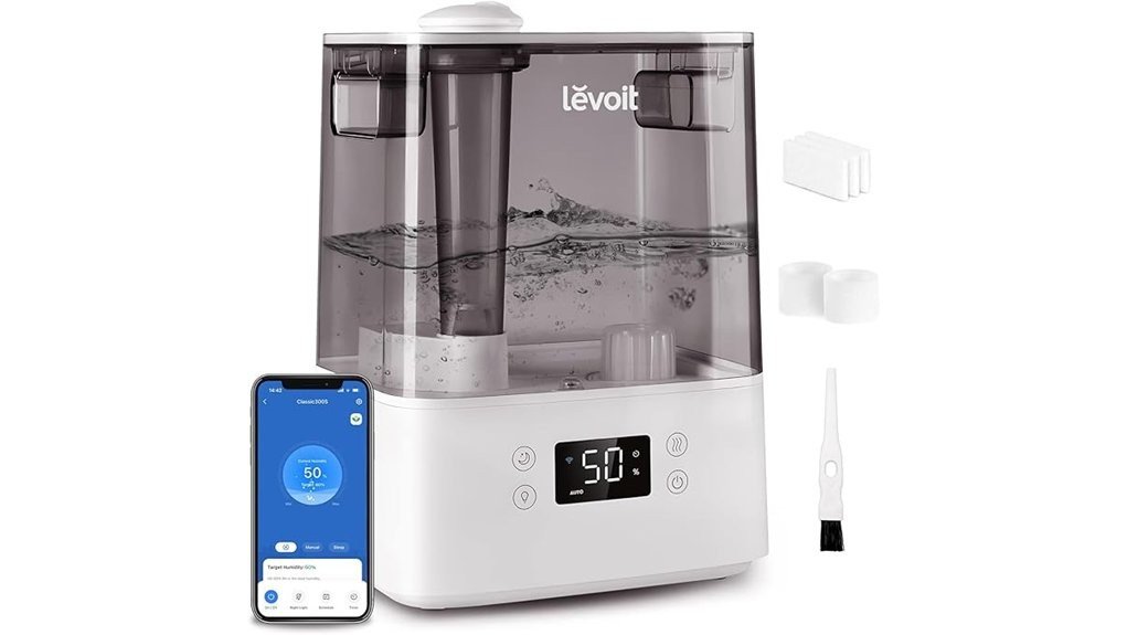 smart humidifier with features