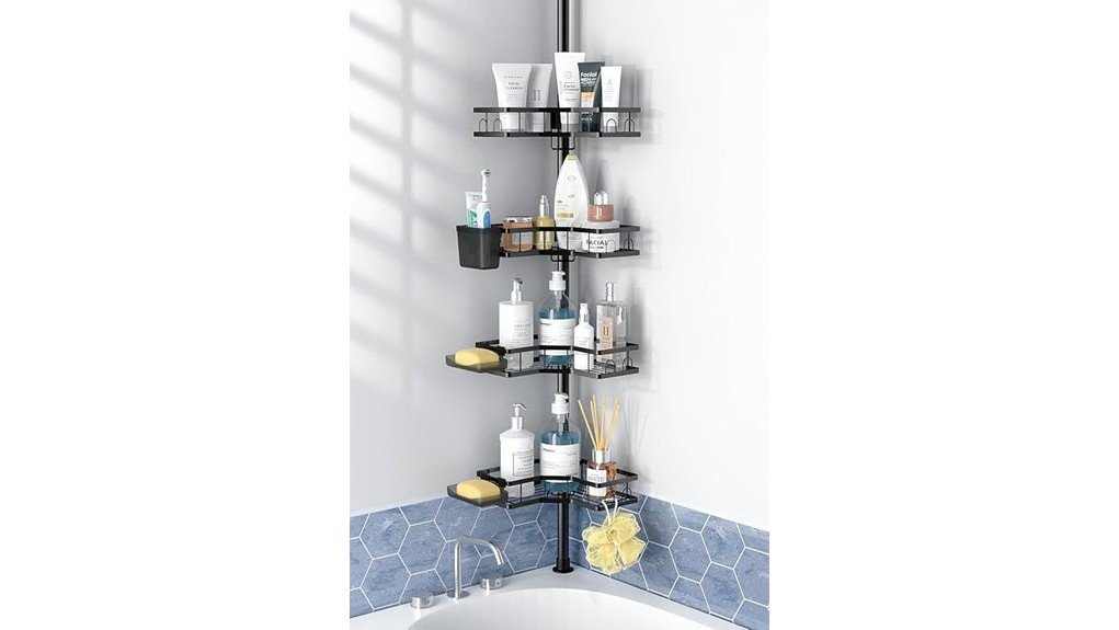 space saving shower organization solution