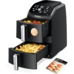 spacious double air fryer