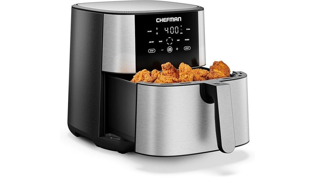 spacious efficient air fryer