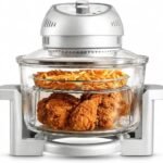 spacious glass air fryer