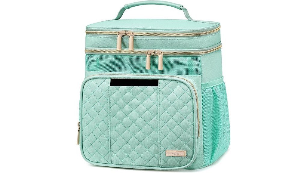 spacious organized toiletry storage