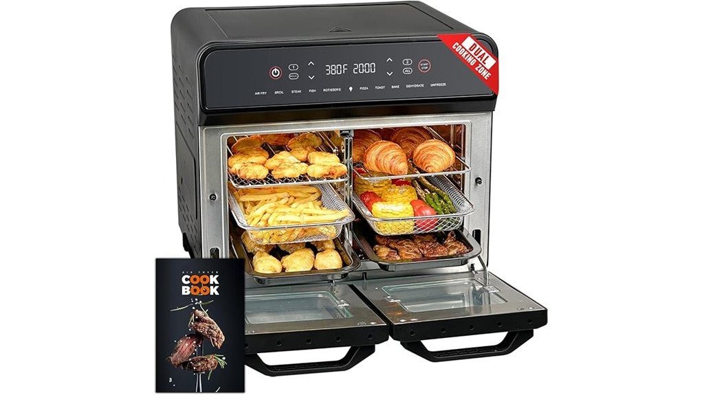 spacious versatile cooking appliance