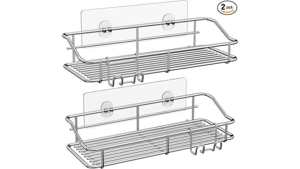 stainless steel shower caddy