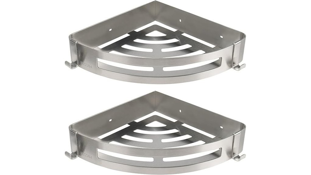 stainless steel shower organizers