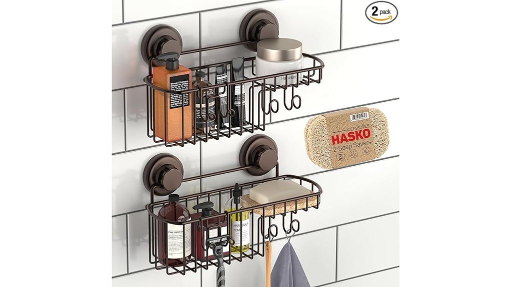 suction cup shower organizer