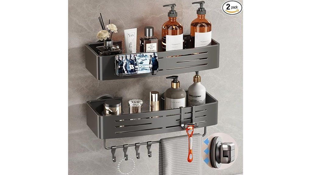 suction cup shower organizer