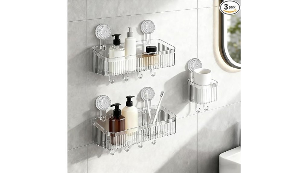 suction cup shower organizer